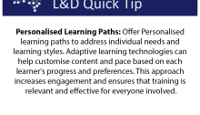 L&D Quick Tip: Personalised Learning Paths