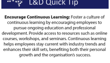 L&D Tip: Encourage Continuous Learning