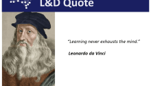 L&D Quote: Leonardo da Vinci