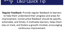 L&D Quick Tip: Regular Feedback