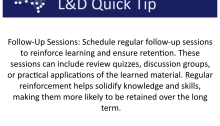 L&D Quick Tip: Follow-Up Sessions