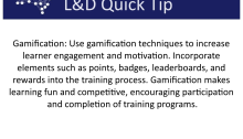 L&D Quick Tip: Gamification